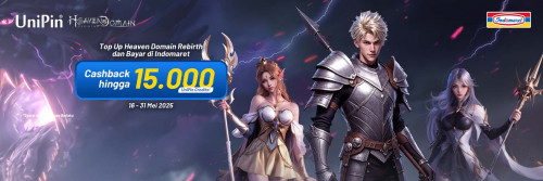 Top Up Heaven's Domain: Rebirth dan Bayar di Indomaret, Dapatkan 15.000 UniPin Credits dan Kode Item!
